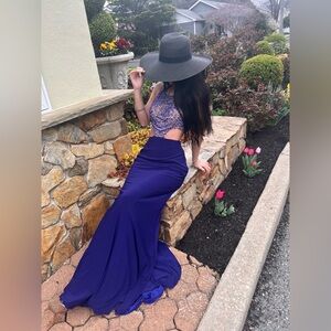 Sherri Hill Purple Maxi Skirt